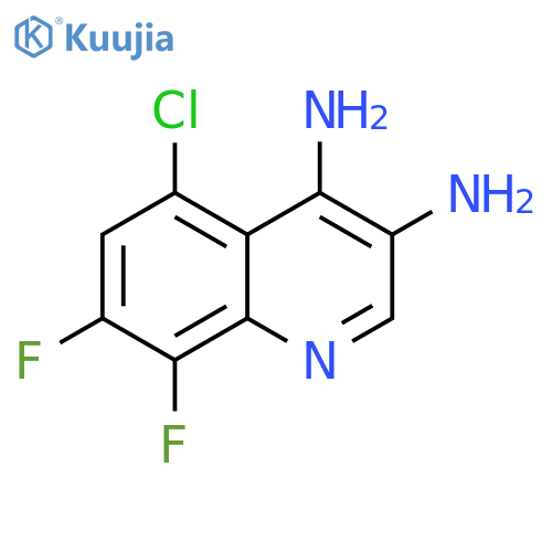 3,4-Quinolinediamine, 5-chloro-7,8-difluoro- structure