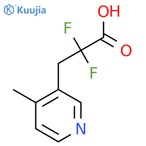 3-Pyridinepropanoic acid, α,α-difluoro-4-methyl- structure