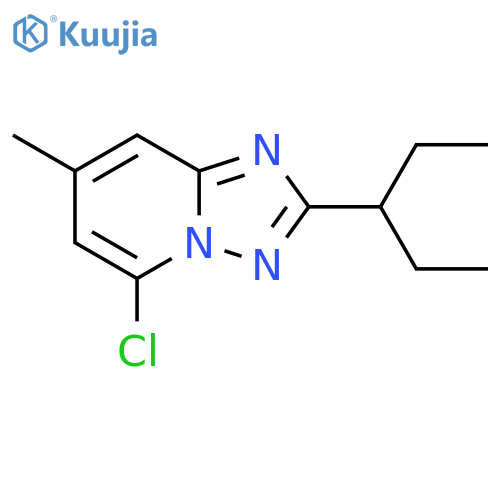 5-chloro-7-methyl-2-(pentan-3-yl)-1,2,4triazolo1,5-apyridine structure