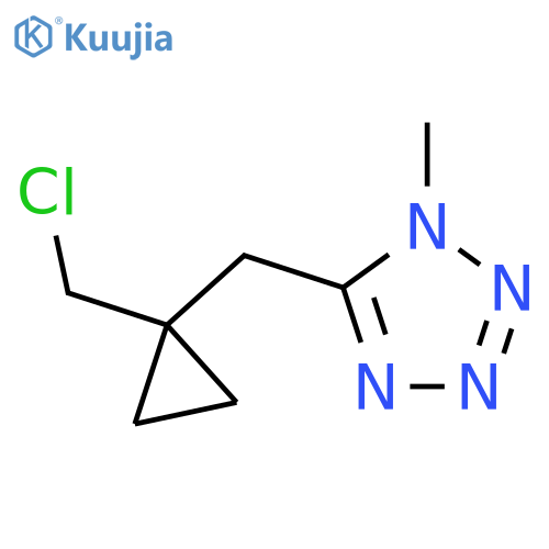 5-{[1-(chloromethyl)cyclopropyl]methyl}-1-methyl-1H-1,2,3,4-tetrazole structure