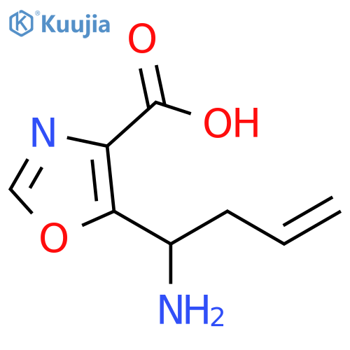 4-Oxazolecarboxylic acid, 5-(1-amino-3-buten-1-yl)- structure