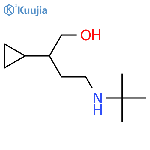 4-(Tert-butylamino)-2-cyclopropylbutan-1-ol structure