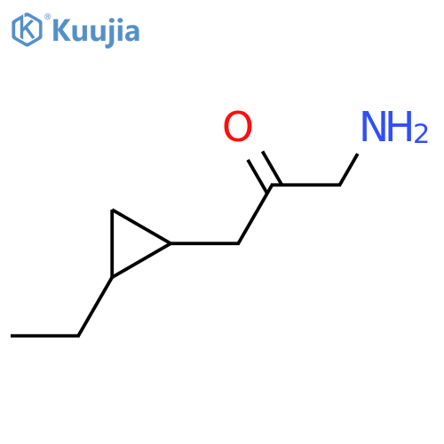 1-Amino-3-(2-ethylcyclopropyl)propan-2-one structure