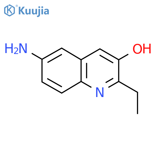 6-Amino-2-ethylquinolin-3-ol structure