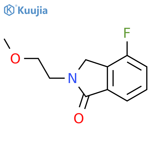1H-Isoindol-1-one, 4-fluoro-2,3-dihydro-2-(2-methoxyethyl)- structure