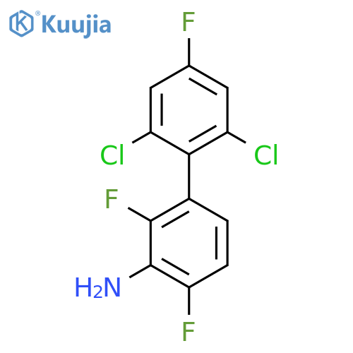 3-(2,6-Dichloro-4-fluorophenyl)-2,6-difluoroaniline structure