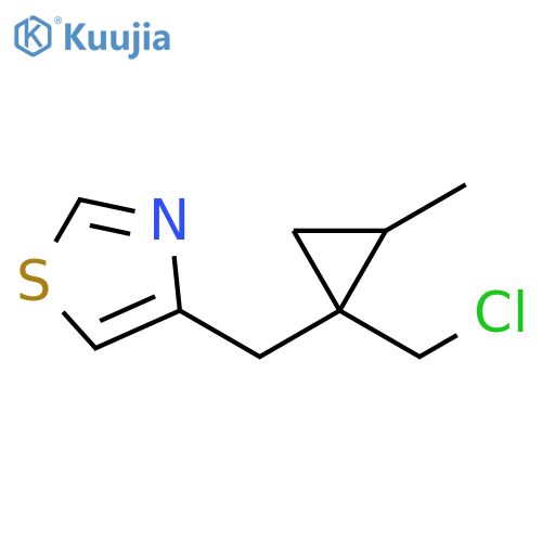 Thiazole, 4-[[1-(chloromethyl)-2-methylcyclopropyl]methyl]- structure