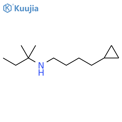 Cyclopropanebutanamine, N-(1,1-dimethylpropyl)- structure
