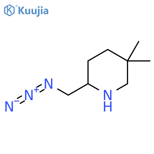 2-(Azidomethyl)-5,5-dimethylpiperidine structure