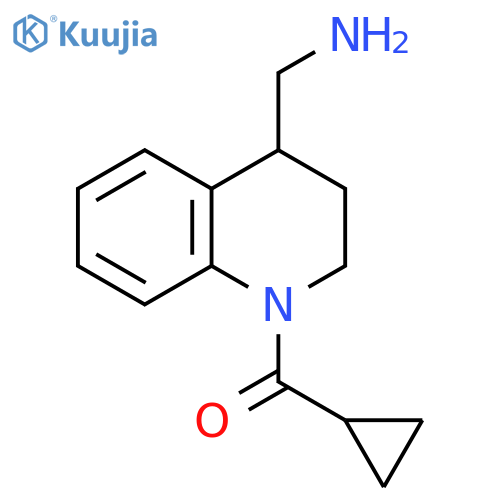 Methanone, [4-(aminomethyl)-3,4-dihydro-1(2H)-quinolinyl]cyclopropyl- structure
