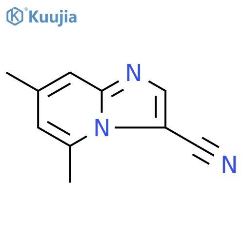 5,7-dimethylimidazo[1,2-a]pyridine-3-carbonitrile structure