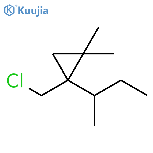 Cyclopropane, 1-(chloromethyl)-2,2-dimethyl-1-(1-methylpropyl)- structure