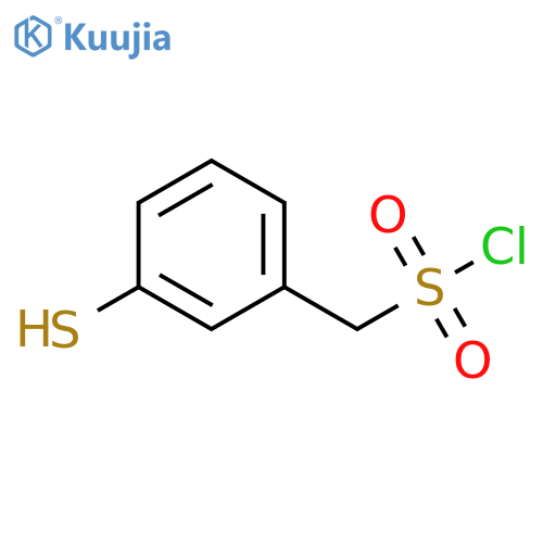 Benzenemethanesulfonyl chloride, 3-mercapto- structure