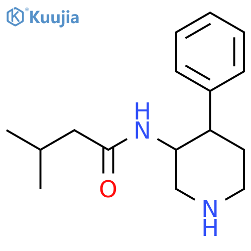 Butanamide, 3-methyl-N-(4-phenyl-3-piperidinyl)- structure