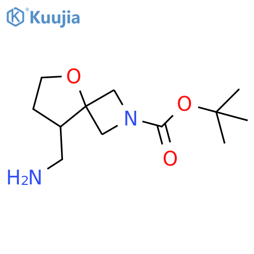 Tert-butyl 8-(aminomethyl)-5-oxa-2-azaspiro[3.4]octane-2-carboxylate structure