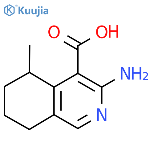 3-Amino-5-methyl-5,6,7,8-tetrahydroisoquinoline-4-carboxylic acid structure