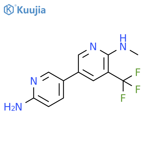 [3,3'-Bipyridine]-6,6'-diamine, N6-methyl-5-(trifluoromethyl)- structure