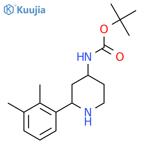 tert-butyl N-[2-(2,3-dimethylphenyl)piperidin-4-yl]carbamate structure