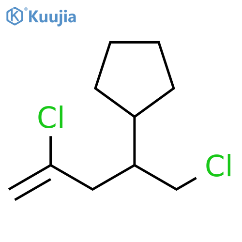 Cyclopentane, [3-chloro-1-(chloromethyl)-3-buten-1-yl]- structure