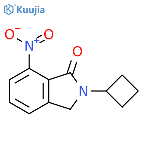 2-cyclobutyl-7-nitro-2,3-dihydro-1H-isoindol-1-one structure