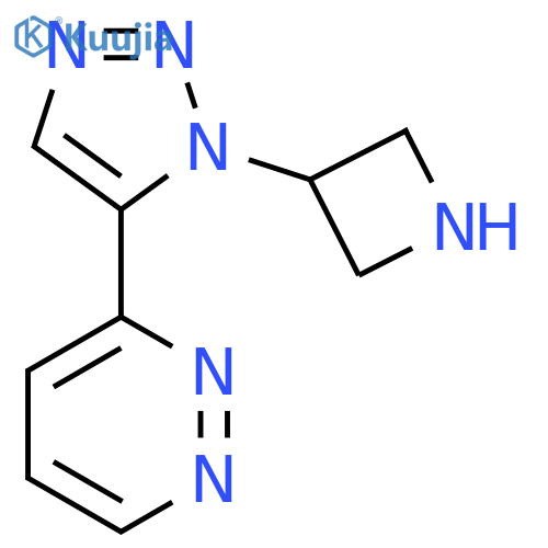 3-[1-(azetidin-3-yl)-1H-1,2,3-triazol-5-yl]pyridazine structure