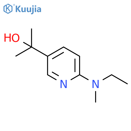 3-Pyridinemethanol, 6-(ethylmethylamino)-α,α-dimethyl- structure
