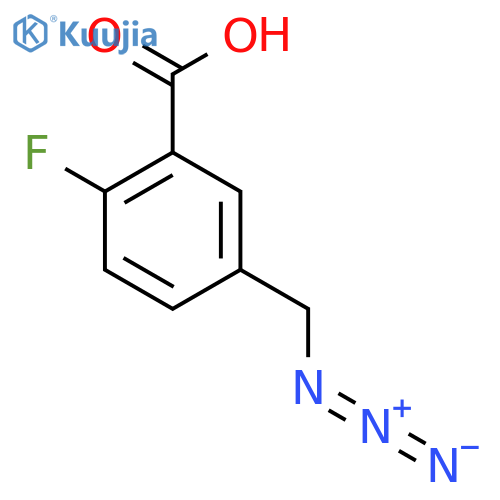 5-(Azidomethyl)-2-fluorobenzoic acid structure