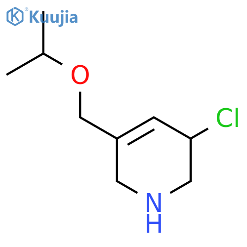 3-Chloro-5-[(propan-2-yloxy)methyl]-1,2,3,6-tetrahydropyridine structure