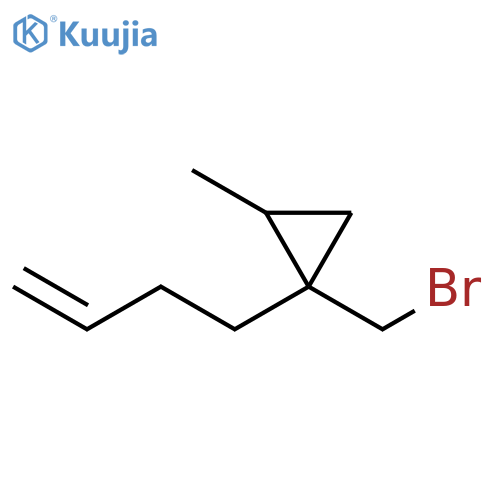 Cyclopropane, 1-(bromomethyl)-1-(3-buten-1-yl)-2-methyl- structure