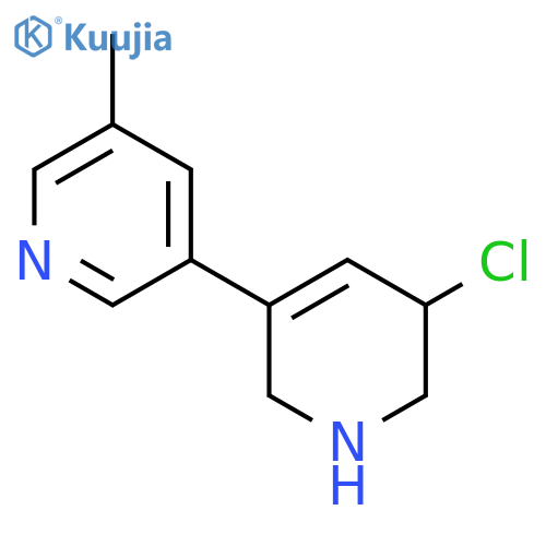 3-(5-Chloro-1,2,5,6-tetrahydropyridin-3-yl)-5-methylpyridine structure