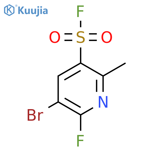 5-Bromo-6-fluoro-2-methylpyridine-3-sulfonyl fluoride structure