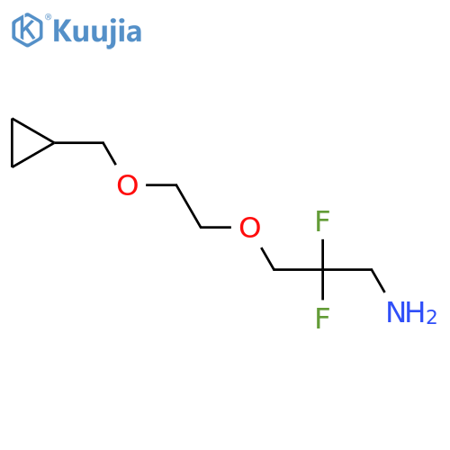 3-[2-(Cyclopropylmethoxy)ethoxy]-2,2-difluoropropan-1-amine structure