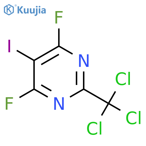 4,6-Difluoro-5-iodo-2-(trichloromethyl)pyrimidine structure