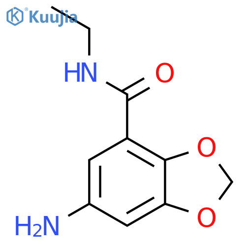 6-amino-N-ethyl-1,3-dioxaindane-4-carboxamide structure