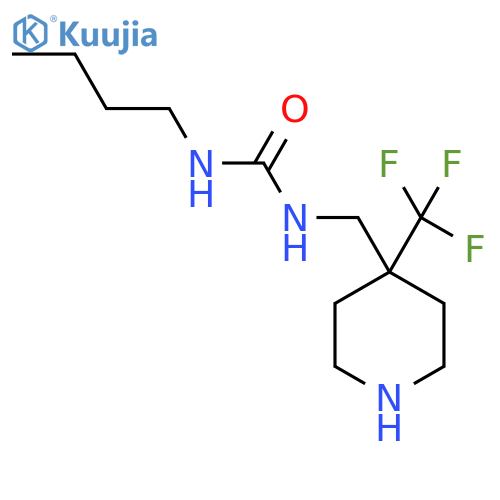 Urea, N-butyl-N'-[[4-(trifluoromethyl)-4-piperidinyl]methyl]- structure