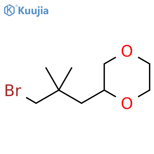1,4-Dioxane, 2-(3-bromo-2,2-dimethylpropyl)- structure
