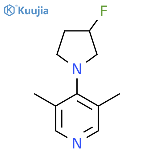 4-(3-Fluoropyrrolidin-1-yl)-3,5-dimethylpyridine structure