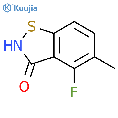 4-fluoro-5-methyl-2,3-dihydro-1,2-benzothiazol-3-one structure