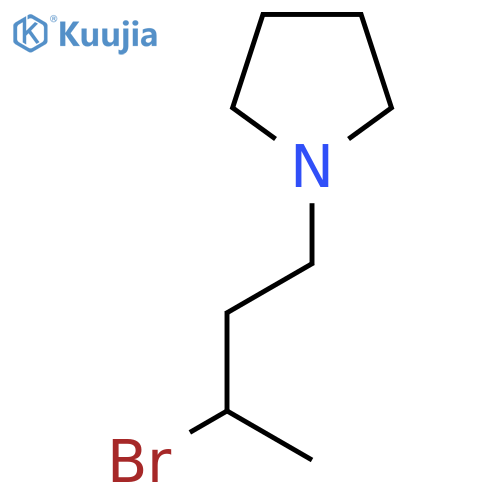 1-(3-Bromobutyl)pyrrolidine structure