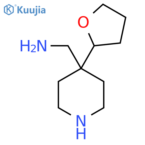 4-(oxolan-2-yl)piperidin-4-ylmethanamine structure