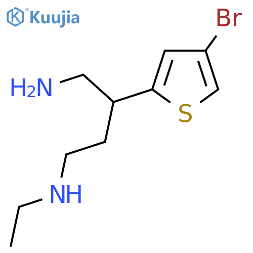 4-amino-3-(4-bromothiophen-2-yl)butyl(ethyl)amine structure