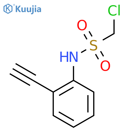 1-chloro-N-(2-ethynylphenyl)methanesulfonamide structure