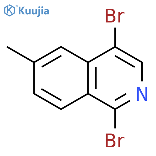 Isoquinoline, 1,4-dibromo-6-methyl- structure