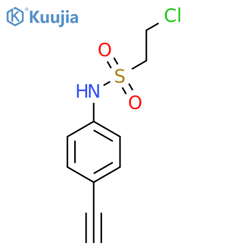 2-chloro-N-(4-ethynylphenyl)ethane-1-sulfonamide structure