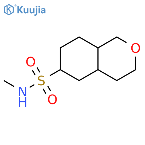 1H-2-Benzopyran-6-sulfonamide, octahydro-N-methyl- structure
