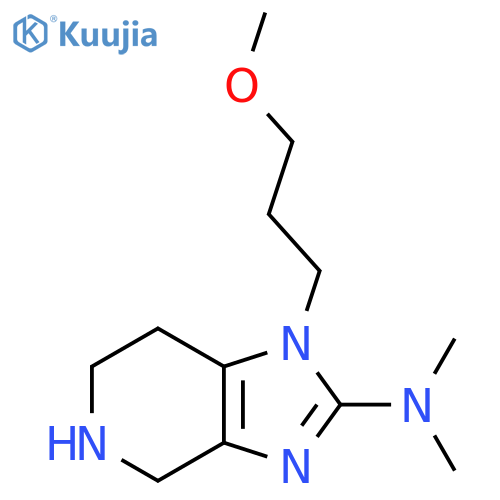 1-(3-methoxypropyl)-N,N-dimethyl-1H,4H,5H,6H,7H-imidazo[4,5-c]pyridin-2-amine structure