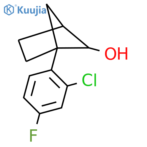 1-(2-Chloro-4-fluorophenyl)bicyclo[2.1.1]hexan-5-ol structure