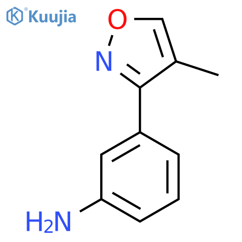 3-(4-Methyl-1,2-oxazol-3-yl)aniline structure