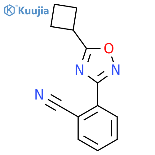 2-(5-Cyclobutyl-1,2,4-oxadiazol-3-yl)benzonitrile structure