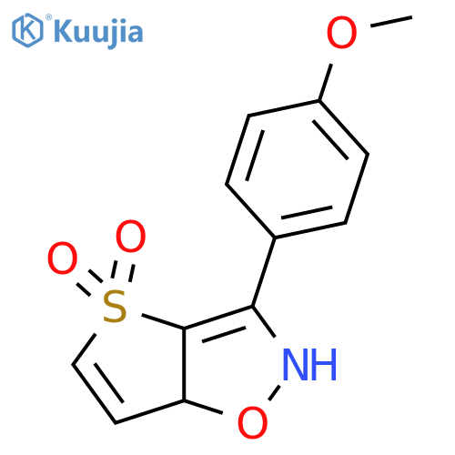 3-(4-methoxyphenyl)-2H,6aH-4lambda6-thieno2,3-d1,2oxazole-4,4-dione structure